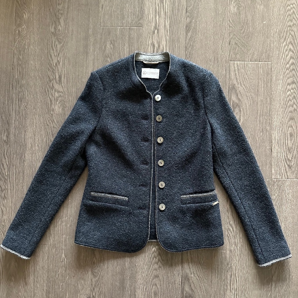 NEW German/Austrian Strickjacke 100% Wool Cardigan Jacket Sweater